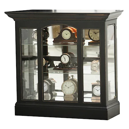 Single Arched Curio Cabinet with Side-Entry